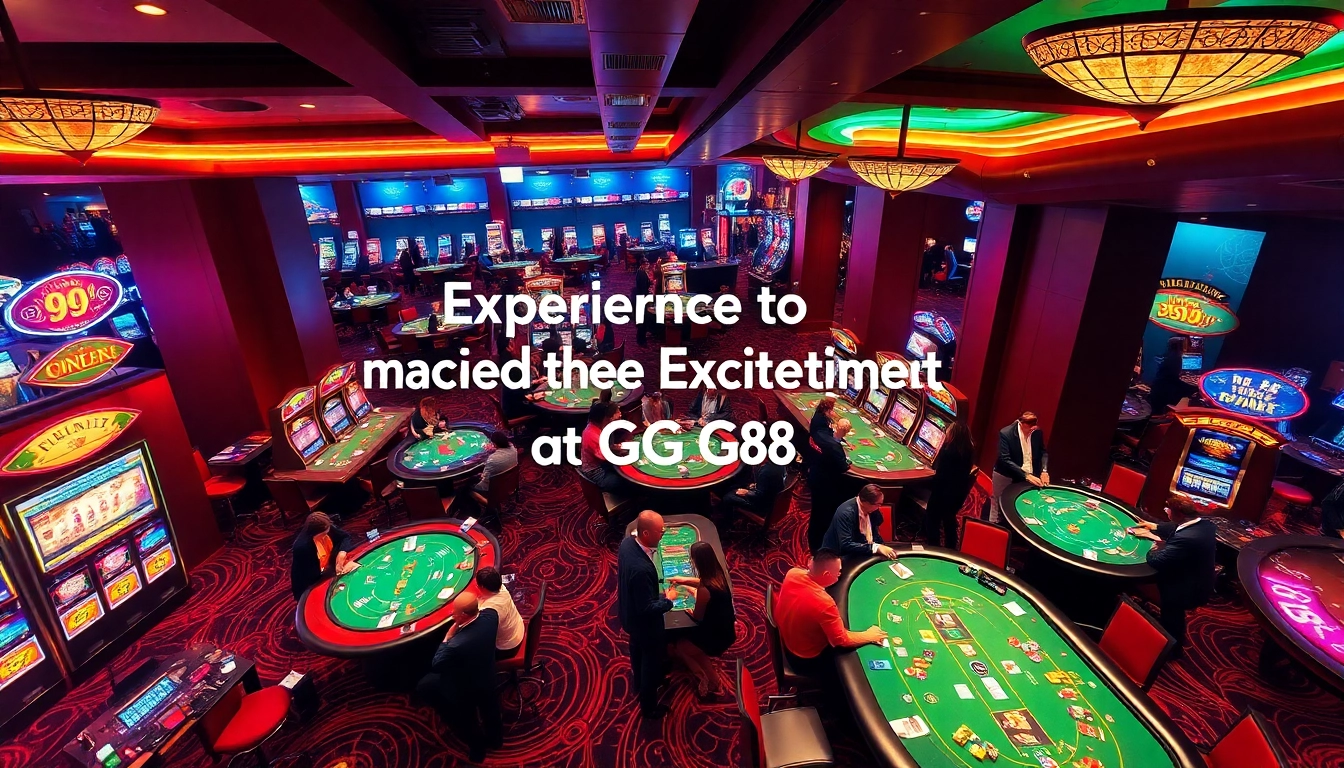 Experience the excitement of GG 88 with vibrant casino gaming activities like poker and slots.